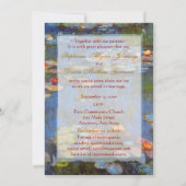 モネウォータリリースフラットカード結婚式招待状 招待状 (裏面)