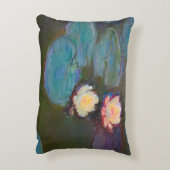 モネウォーターリリリリライスポンド《植物》スイレン絵画ズ アクセントクッション (裏面(縦))