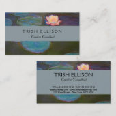 モネウォーターリリリリライスポンド《植物》スイレン絵画ズ 名刺 (正面/裏面)