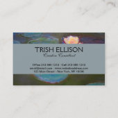 モネウォーターリリリリライスポンド《植物》スイレン絵画ズ 名刺 (裏面)