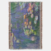 モネウォーターリリー最高傑作絵画ズ スローブランケット (正面縦)