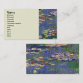 モネウォーターリリー最高傑作絵画ズ 名刺 (正面/裏面)