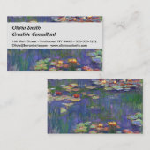 モネウォーターリリー最高傑作絵画ズ 名刺 (正面/裏面)