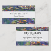 モネウォーターリリー最高傑作絵画ズ 名刺 (正面/裏面)