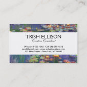 モネウォーターリリー最高傑作絵画ズ 名刺 (裏面)