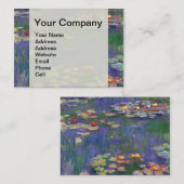 モネウォーターリリー最高傑作絵画ズ 名刺 (正面/裏面)
