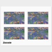 モネウォーターリリー最高傑作絵画ズ 長方形シール (シート)