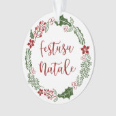 モネガスクメリークリスマスリースフェストスナタレ オーナメント (正面)