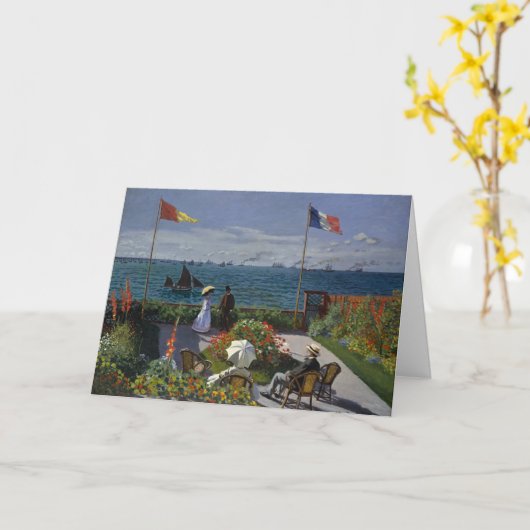 モネガーデンアットサイント絵画アドレッズ カード (黄色い花)