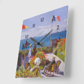 モネガーデンアットサンアドレス（セントアドレス） スクエア壁時計 (傾斜)