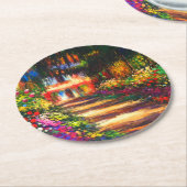 モネガーデンアットジヴェルニー ラウンドペーパーコースター (アングル)