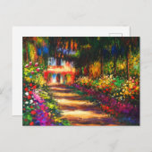 モネガーデンアットジヴェルニー 案内ポストカード (正面/裏面)