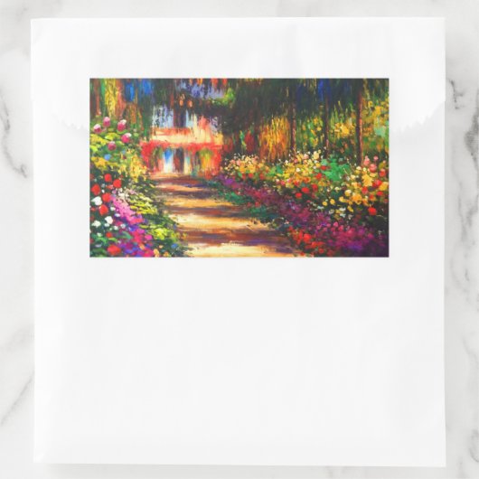 モネガーデンアットジヴェルニー 長方形シール (バッグ)