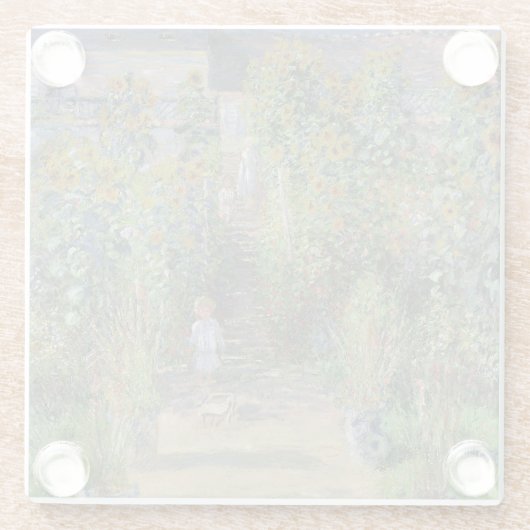 モネガーデンヴェテウイルインプレシショニム絵画ズ ガラスコースター (裏面)