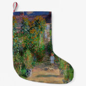 モネガーデンヴェテウイルインプレシショニム絵画ズ スモールクリスマスストッキング (正面)