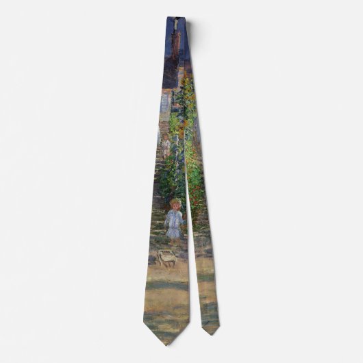 モネガーデンヴェテウイルインプレシショニム絵画ズ ネクタイ (正面)