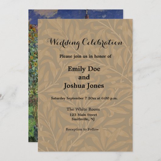 モネガーデンヴェテウイルインプレシショニム絵画ズ 招待状 (正面/裏面)