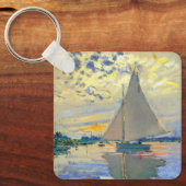 モネサイルボートアットルプティ – ジュネヴィリエ キーホルダー (正面)