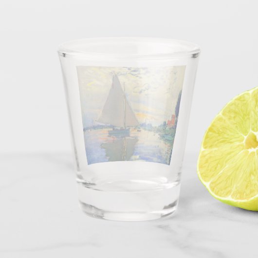 モネサイルボートアットルプティ – ジュネヴィリエ ショットグラス (裏面)
