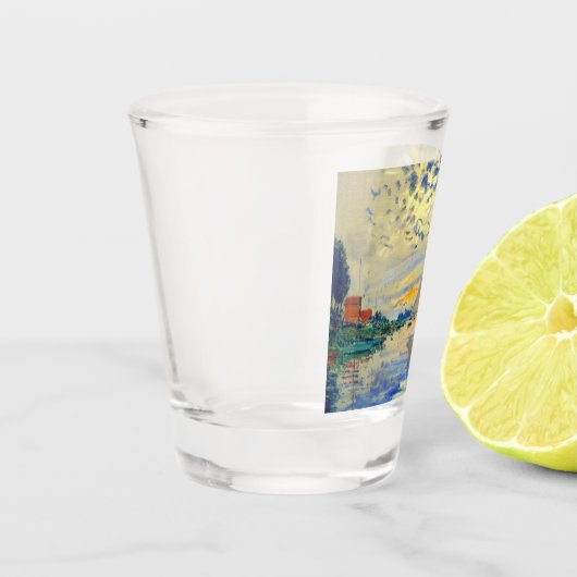 モネサイルボートアットルプティ – ジュネヴィリエ ショットグラス (左)