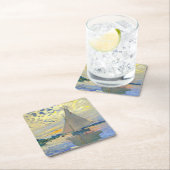 モネサイルボートアットルプティ – ジュネヴィリエ スクエアペーパーコースター (インサイチュ)