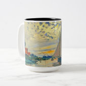 モネサイルボートアットルプティ – ジュネヴィリエ ツートーンマグカップ (正面左)