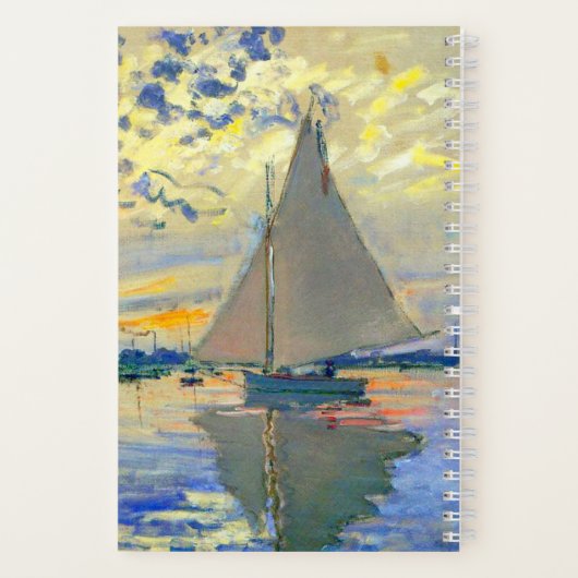 モネサイルボートアットルプティ – ジュネヴィリエ ノートブック (裏面)