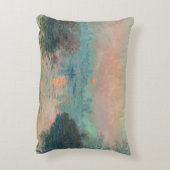 モネサンセットセーヌファインアート印象派 アクセントクッション (裏面(縦))