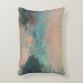 モネサンセットセーヌファインアート印象派 アクセントクッション (正面(垂直))