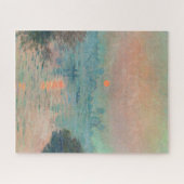 モネサンセットセーヌファインアート印象派 ジグソーパズル (横)