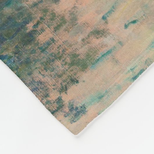 モネサンセットセーヌファインアート印象派 フリースブランケット (角)