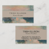 モネサンセットセーヌファインアート印象派 名刺 (正面/裏面)