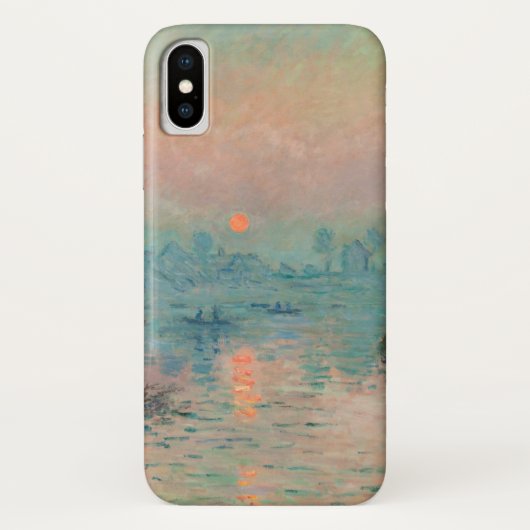 モネサンセットセーヌファインアート印象派 Case-Mate iPhoneケース (裏面)