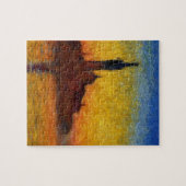 モネサンセットヴェネツィアカラフル印象派アート ジグソーパズル (横)