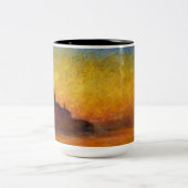 モネサンセットヴェネツィアカラフル印象派アート ツートーンマグカップ (中央)