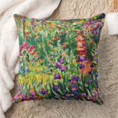 モネザアイリスガーデンアットジヴェルニー装飾用クッション クッション (ブランケット)