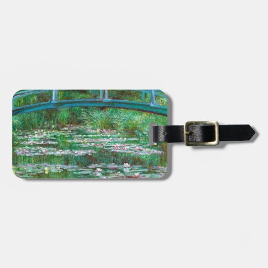 モネザフットブリ日本のッジファインアート ラゲッジタグ (正面横)