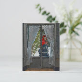 モネザレッドカーチヴィンテージ絵画ズ ポストカード (スタンド正面)