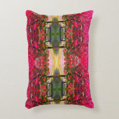 モネスタイルピンク秋の風景、ピンク葉色 アクセントクッション (正面(垂直))