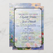 モネズウォーターリリーアート結婚式招待状 招待状 (正面/裏面)