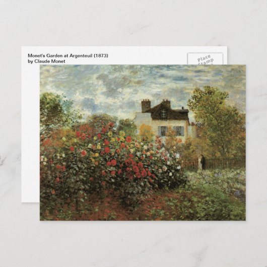 モネズガーデンアットアルジェンティーユバイクロード・モネ ポストカード (正面/裏面)