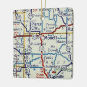 モネットMOヴィンテージマップ セラミックオーナメント (左)