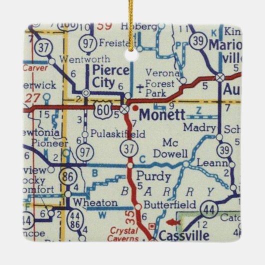 モネットMOヴィンテージマップ セラミックオーナメント (裏面)