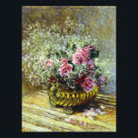 モネバラプリント フォトプリント          <br><div class="desc">モネバラプリント。1878年の油。モネは睡蓮の絵画で有名だが、フローラの静命に大量の作品を捧げた。花のポット(ピンクのバラかわいらし)は彼の一つで、木製のテーブル上の金ゴールドポットに白いベビーの息で囲まれたピンクのバラの花束を特徴としている。花の花びらの中には、花瓶から落ちた出て、その根元近くに残っているものもある。モネかわいらしー、印象派、ピンクのバラの絵画、芸術のファンのためのギフトフランスの。</div>