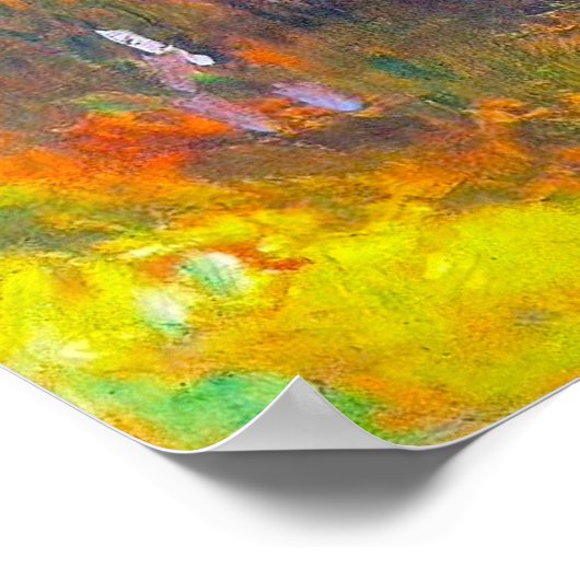 モネパープル睡蓮のポスター ポスター (角)