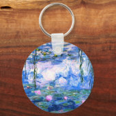 モネピンクの睡蓮 キーホルダー (正面)