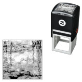 モネピンクの睡蓮 セルフインキングスタンプ (インサイチュ)