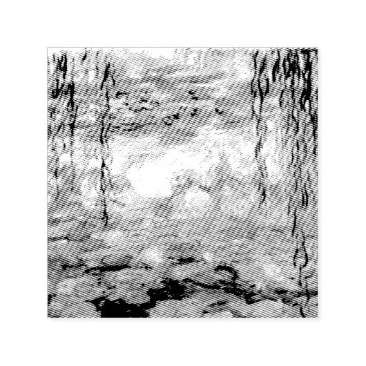 モネピンクの睡蓮 セルフインキングスタンプ (デザイン)