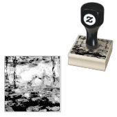 モネピンクの睡蓮 ラバースタンプ (押印)