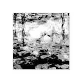 モネピンクの睡蓮 ラバースタンプ (インプリント)